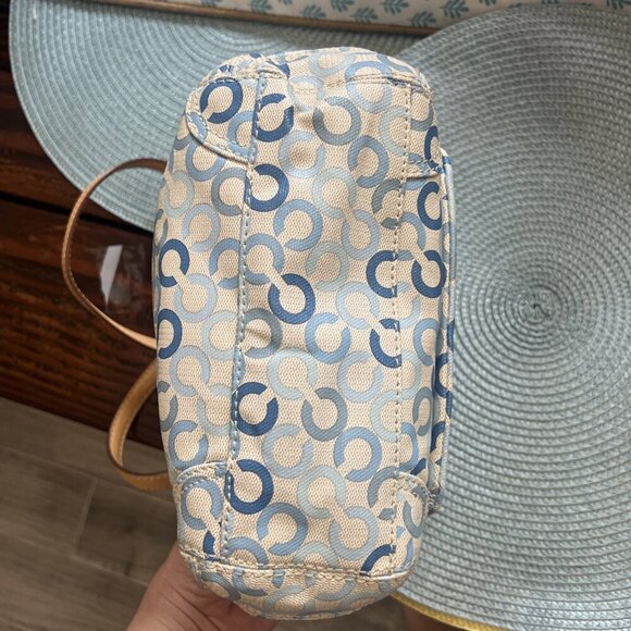 Coach Op Art Light Blue, Off White/Cream, L0869-13141, Handbag, purse - Picture 5 of 11
